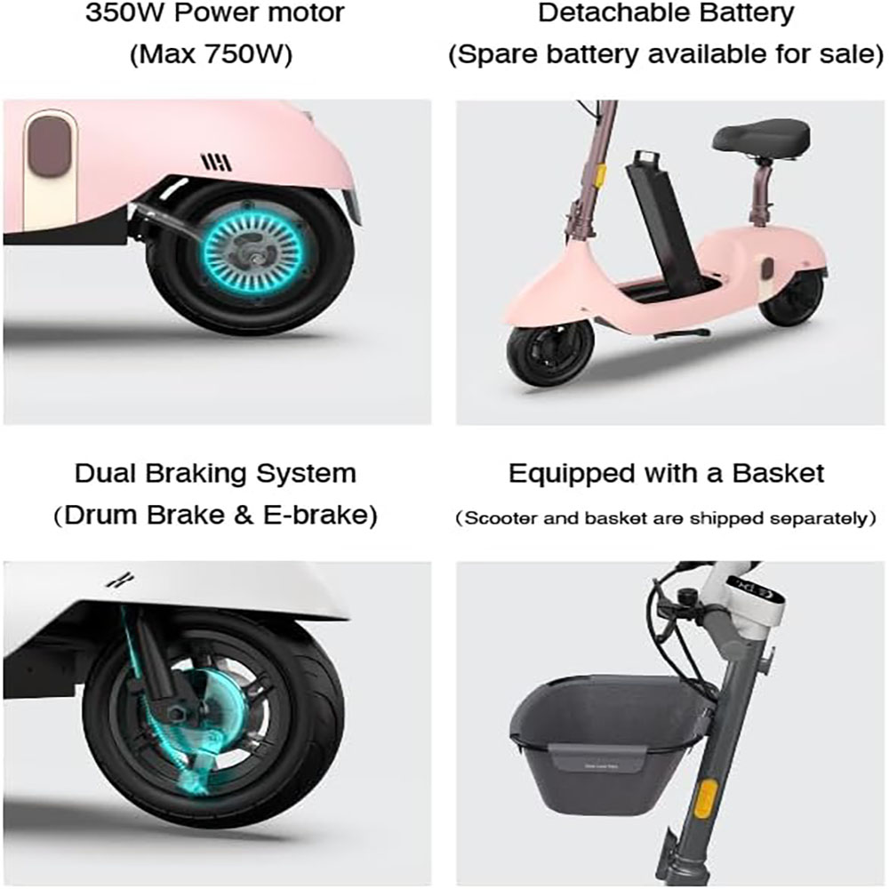 OKAI EA10 Electric Scooter with Seat for Adults