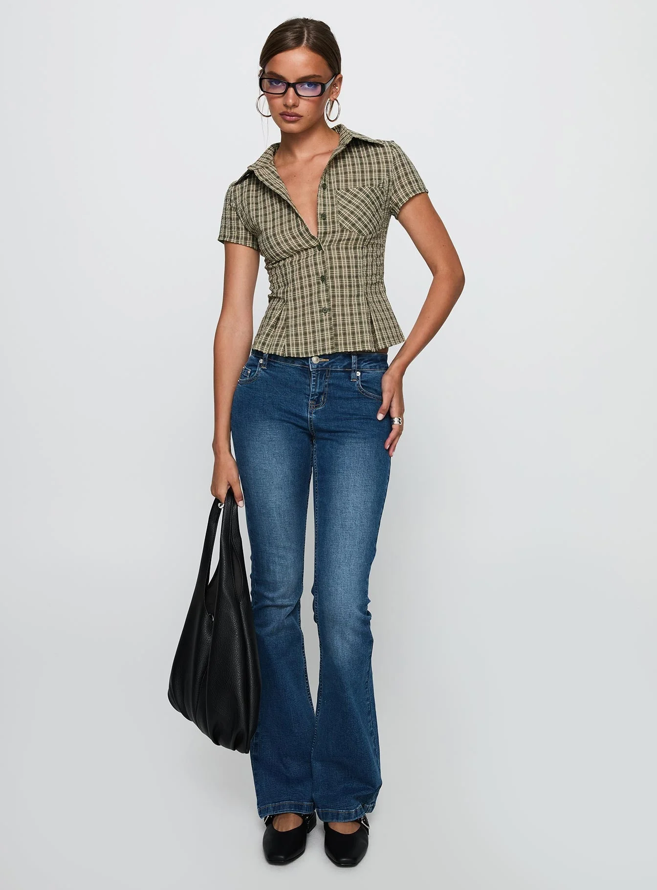 Alma Mater Top Green Check