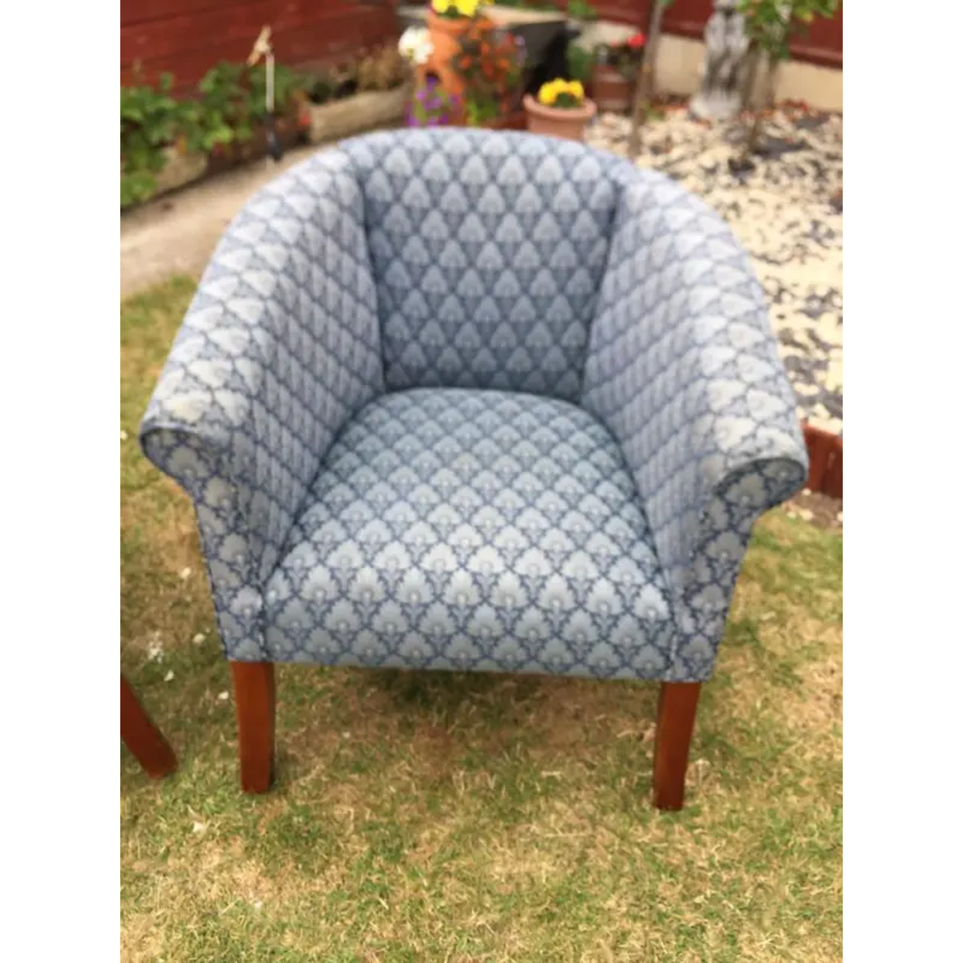 Two matching cup chairs. Delivery available.