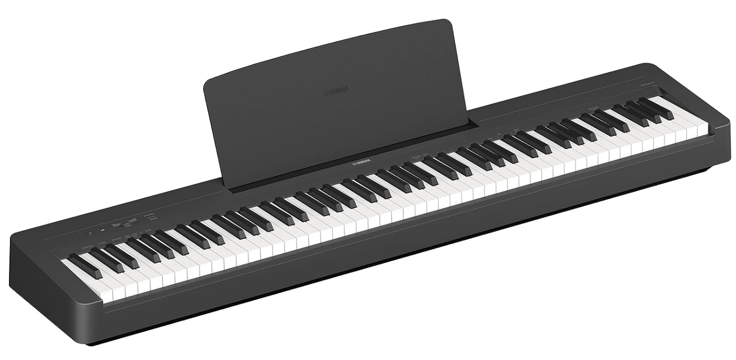 Yamaha P-145 Digital Piano, Black - Lightweight, Portable digital piano with Graded-Hammer-Compact keyboard, 88 weighted keys and 10 instrument sounds