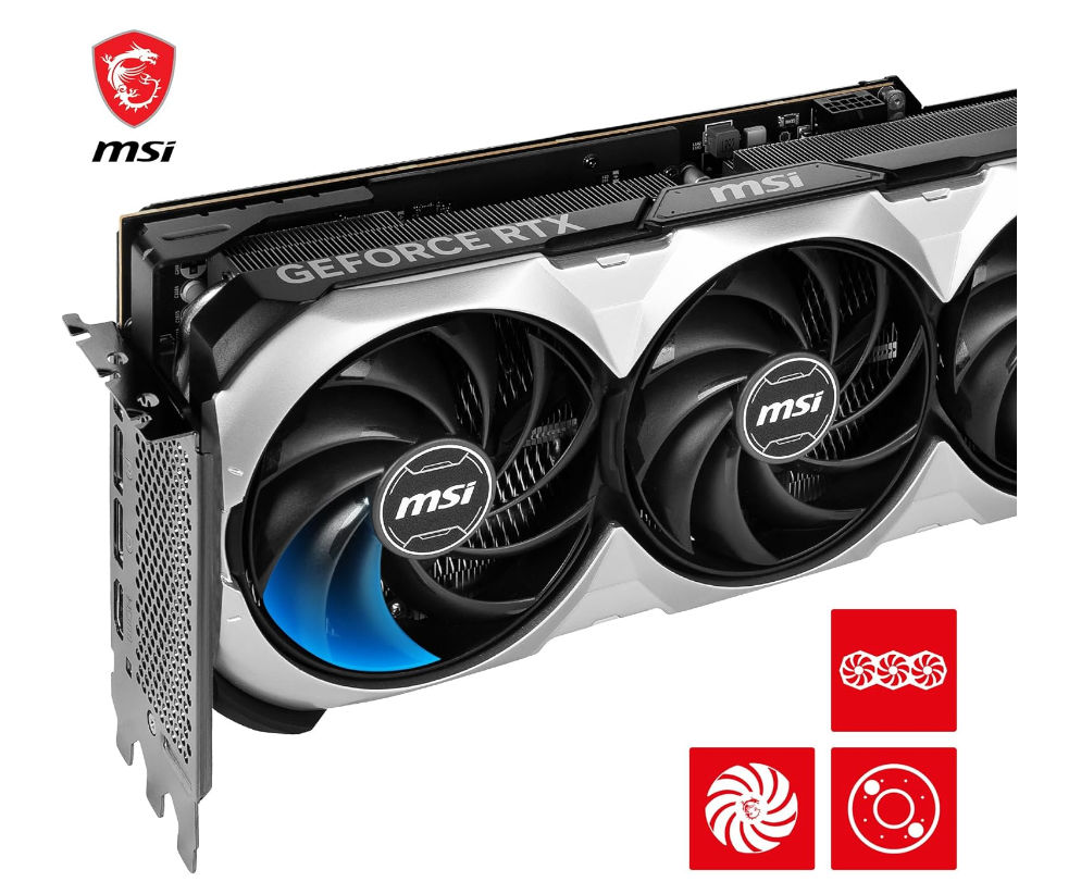 MSI GeForce RTX 4080 16GB VENTUS 3X OC Gaming Graphics Card - 16GB GDDR6X, 2550 MHz, PCI Express Gen 4, 256-bit, 3x DP v 1.4a, HDMI 2.1a (Supports 4K & 8K HDR)
