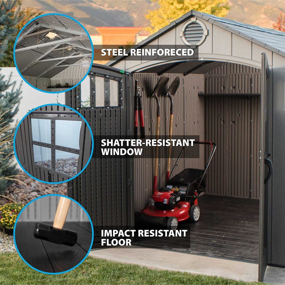 Lifetime 8 Ft. x 10 Ft. Outdoor Storage Shed