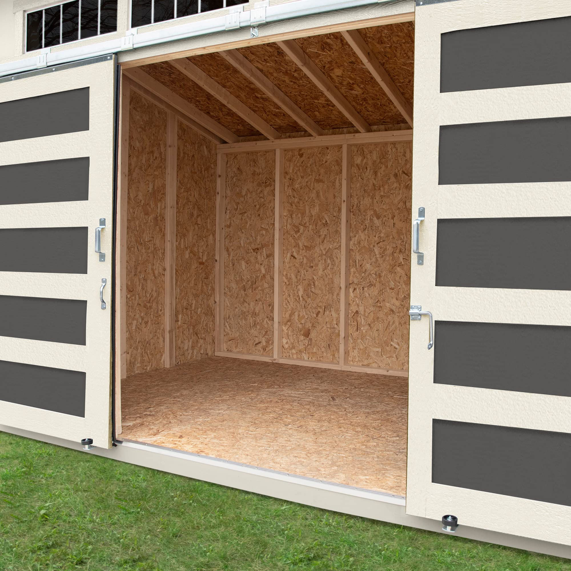 【Storage Shed】Palisade 12x8 Do-it-Yourself Wooden Storage Shed with Floor