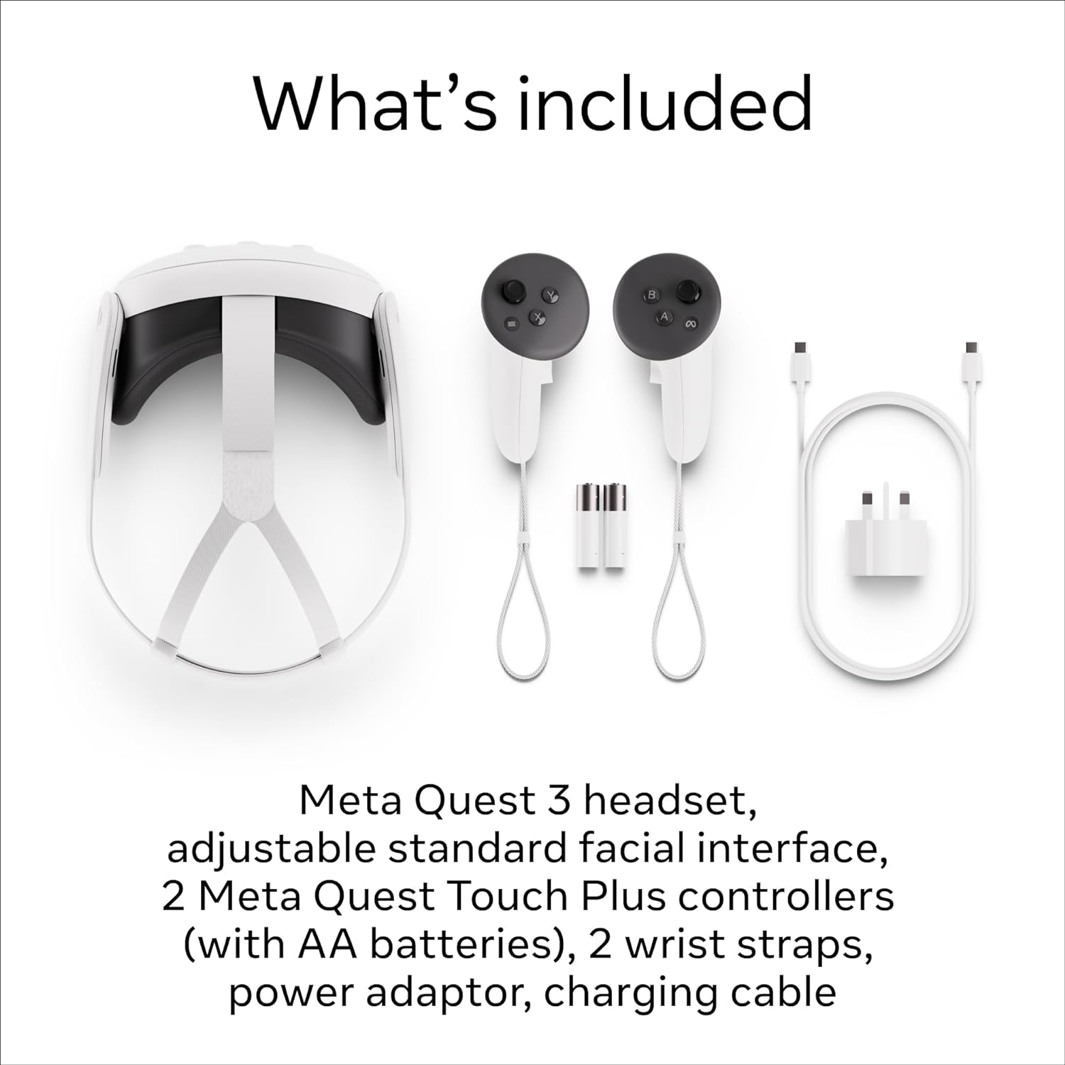 Meta Quest 3 — Ultimate Mixed Reality Experiences — All-in-One Headset with Controllers, 4K resolution + Infinite Display