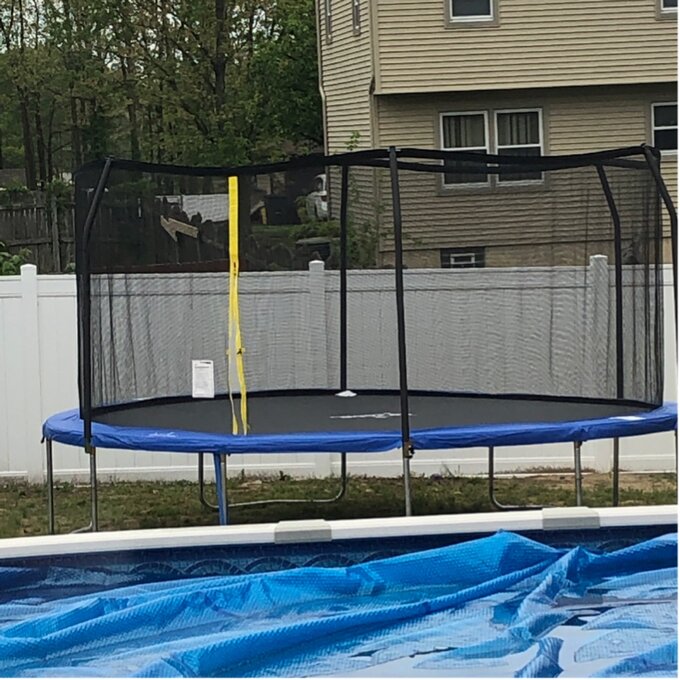 Backyard Jump 15' Round Trampoline with Safety Enclosure