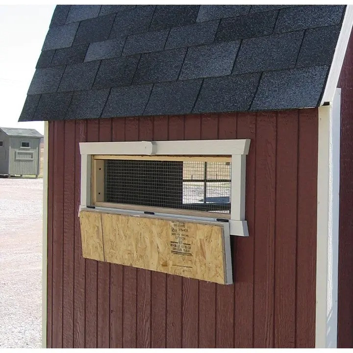 58.6 Square Feet Walk In Chicken Coop with Nesting Box