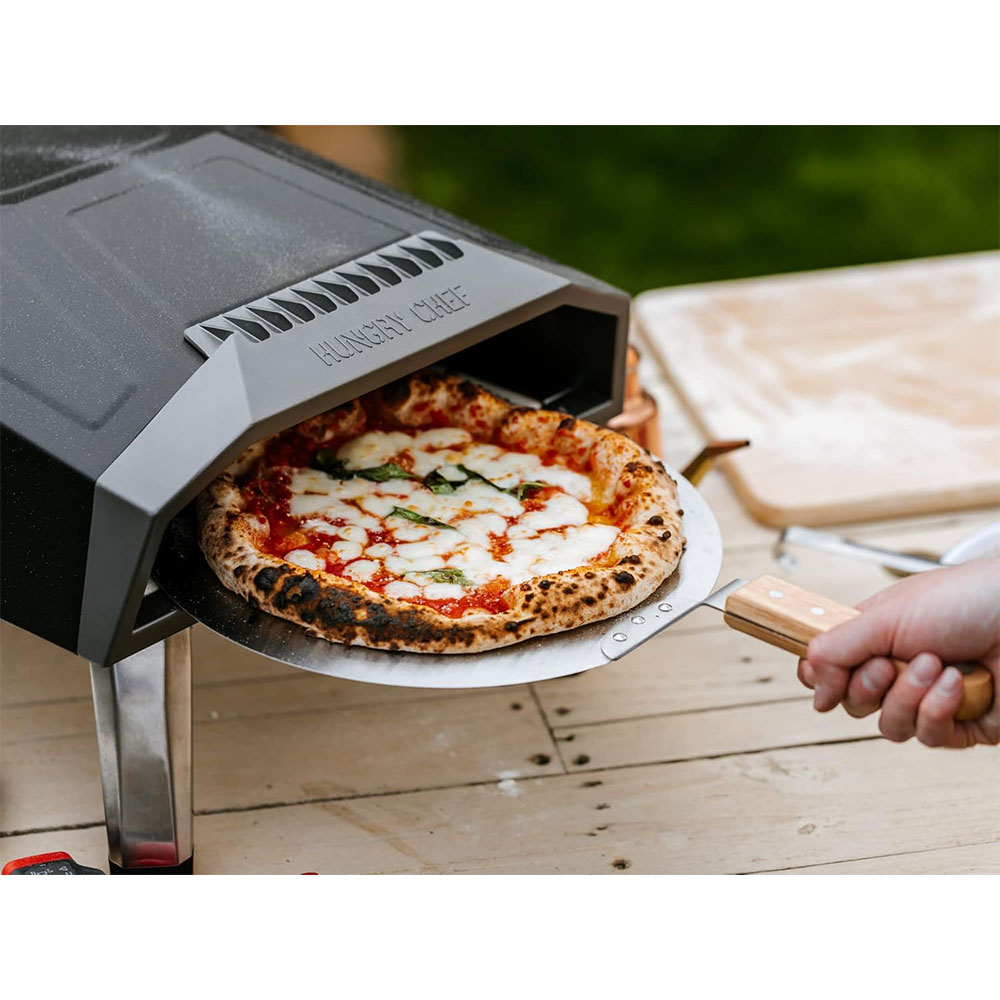 HUNGRY CHEF Pizza Oven and Outdoor Grill, Pizza Accessories with Outdoor Thermometer