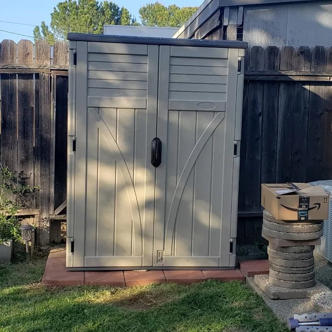 【Storage Shed】4x3 ft Plastic Vertical Tool Shed